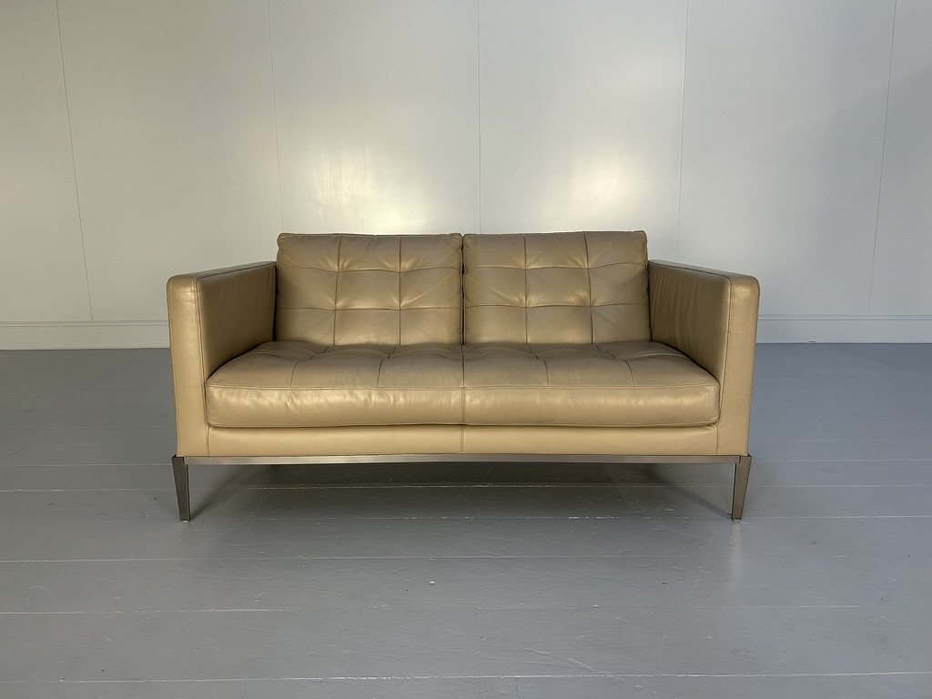 B&B Italia "AC Lounge ALG152" Compact Sofa - In Taupe "Gamma" Leather - Image 3