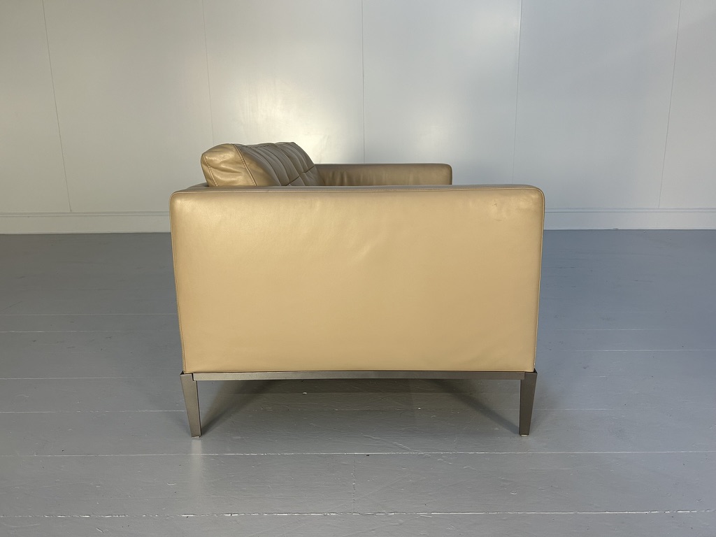 B&B Italia "AC Lounge ALG152" Compact Sofa - In Taupe "Gamma" Leather - Image 5