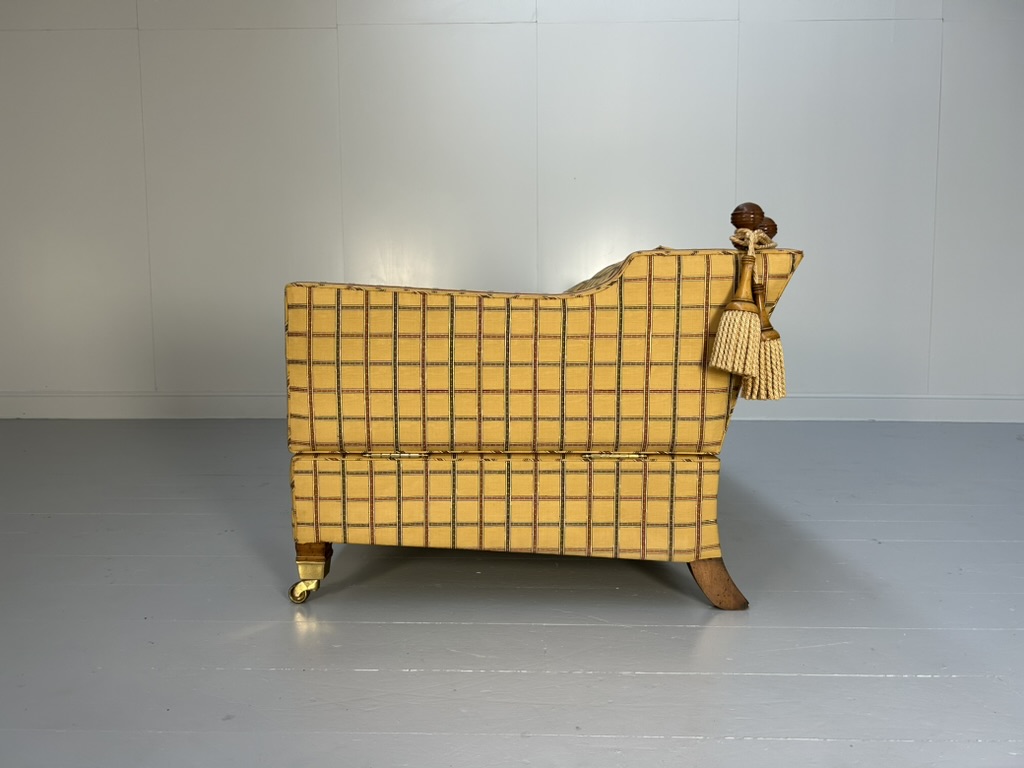 Duresta "Trafalgar" 3-Seat Sofa - In Gold Stripe Fabric - Image 6
