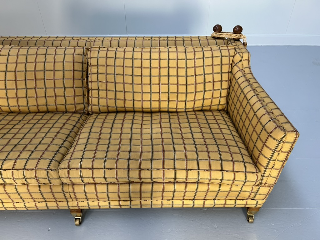Duresta "Trafalgar" 3-Seat Sofa - In Gold Stripe Fabric - Image 11