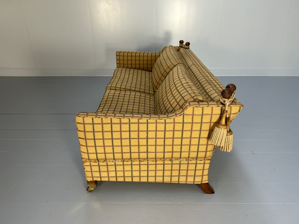 Duresta "Trafalgar" 3-Seat Sofa - In Gold Stripe Fabric - Image 9