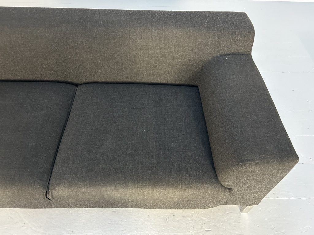 Zanotta "Greg" 2.5-Seat Sofa - In Dark Grey Wool - Image 11