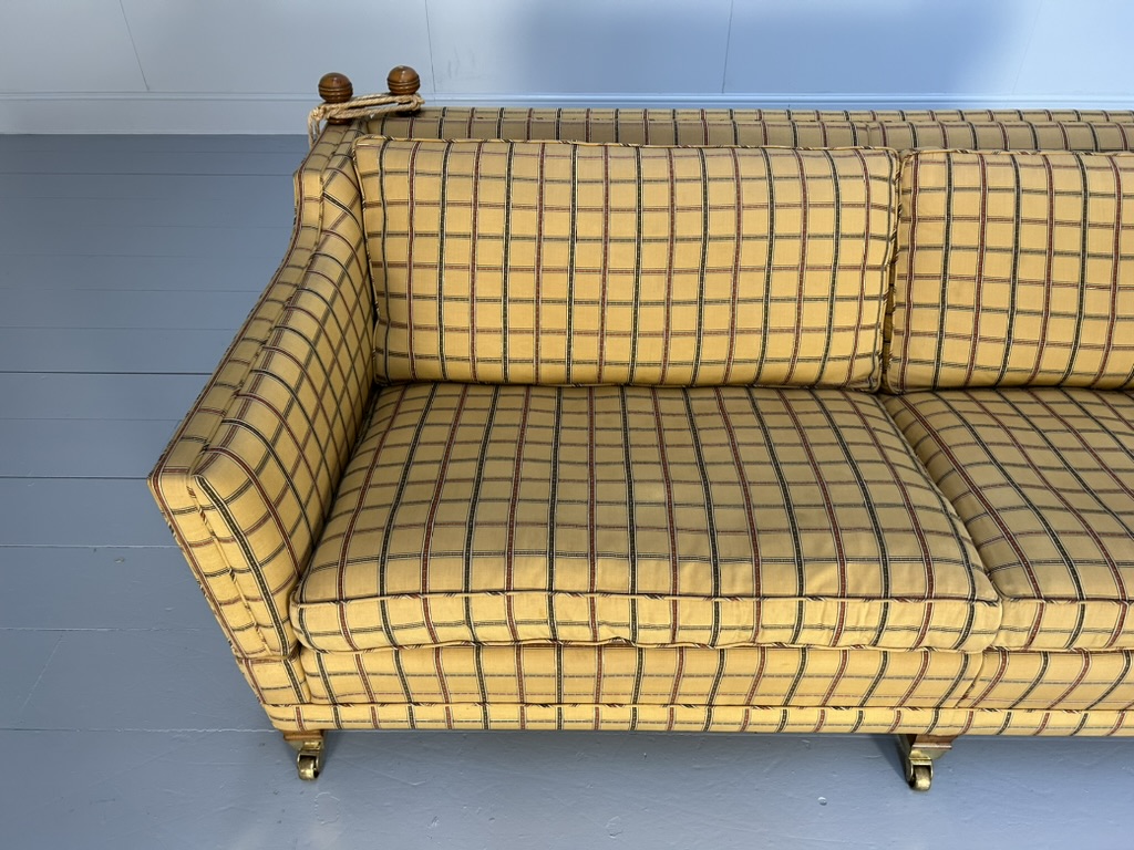 Duresta "Trafalgar" 3-Seat Sofa - In Gold Stripe Fabric - Image 10