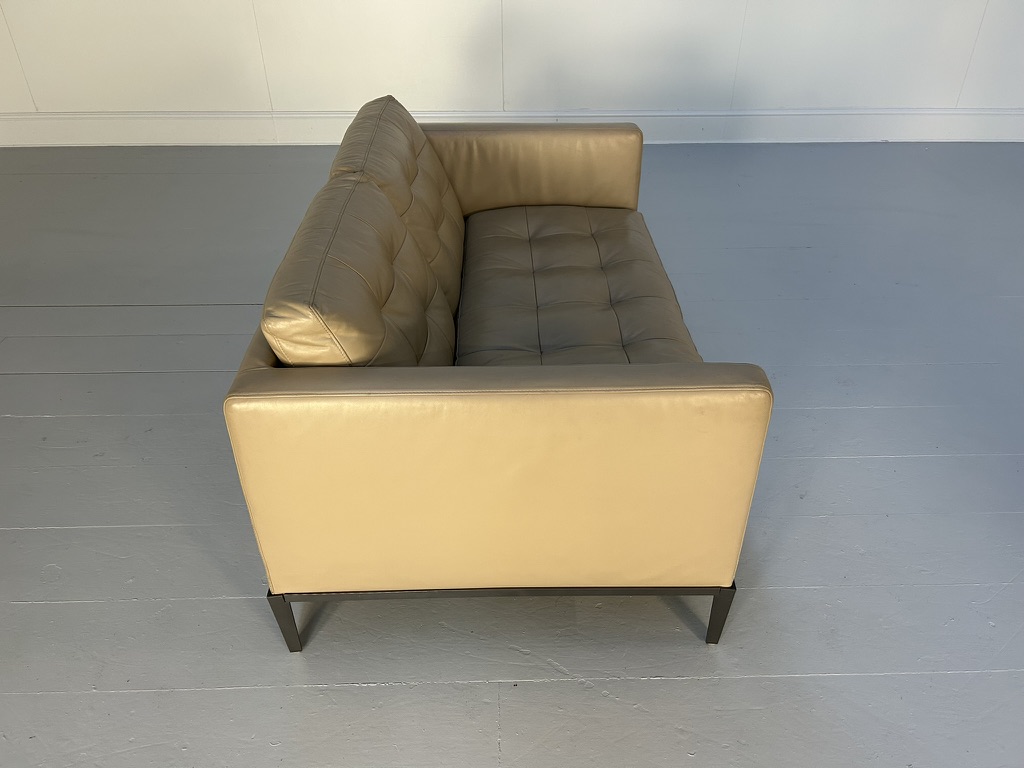 B&B Italia "AC Lounge ALG152" Compact Sofa - In Taupe "Gamma" Leather - Image 7