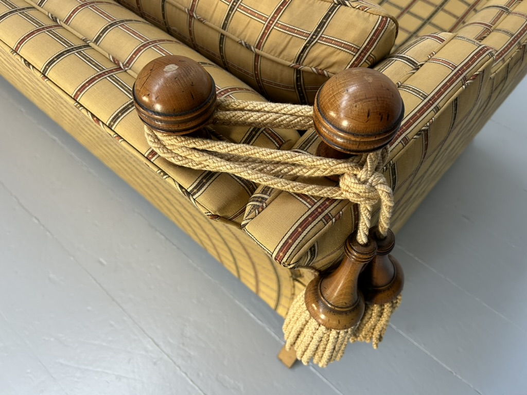 Duresta "Trafalgar" 3-Seat Sofa - In Gold Stripe Fabric - Image 15
