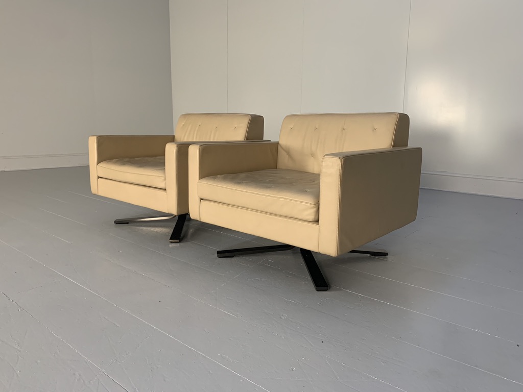 Pair of Poltrona Frau for Ferrari "Kennedee" Armchairs - In "Pelle Frau SC" Leather