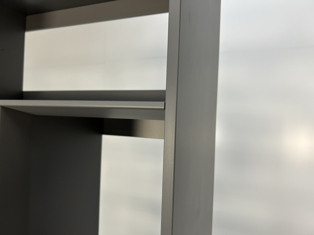 B&B Italia "Flat C" Bookcase Display Unit - In Dark Grey Painted Metal - Image 7