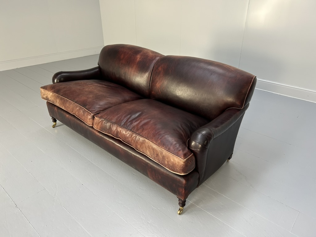 Pair of George Smith "Signature" 2.5-Seat Sofas - In Oxblood Leather - Image 25