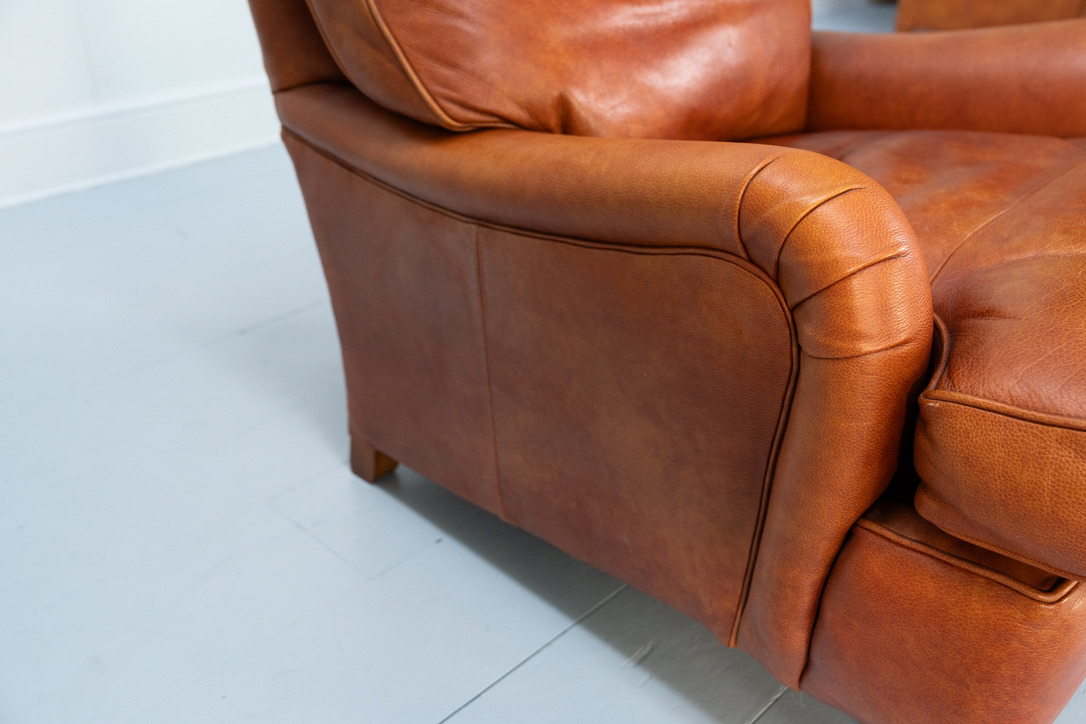 Duresta "Lansdowne" Sofa & 2 Armchair Suite - In Tan Brown "Niven" Leather - RRP £12,000 - Image 13