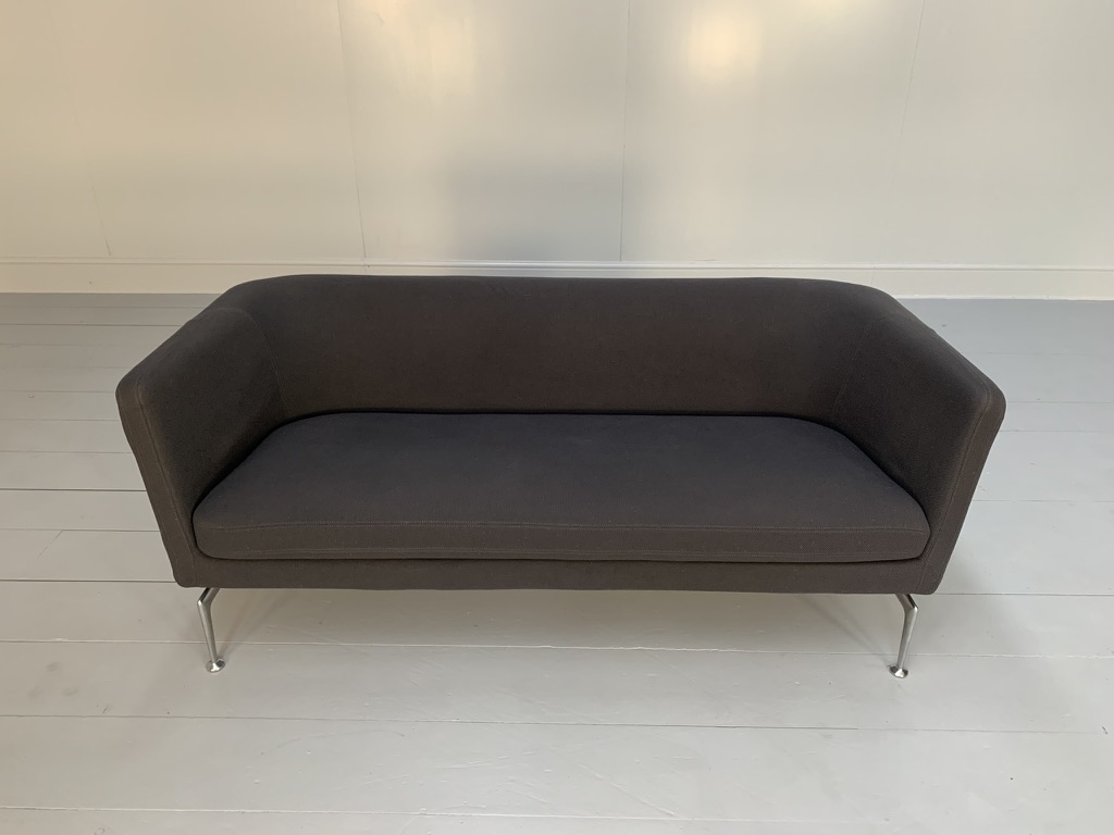 Vitra "Suita" 2-Seat Sofa - In Elephant Grey "Credo" Fabric - Image 8