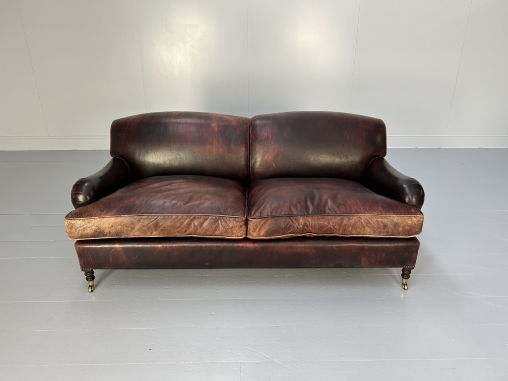 Pair of George Smith "Signature" 2.5-Seat Sofas - In Oxblood Leather - Image 22