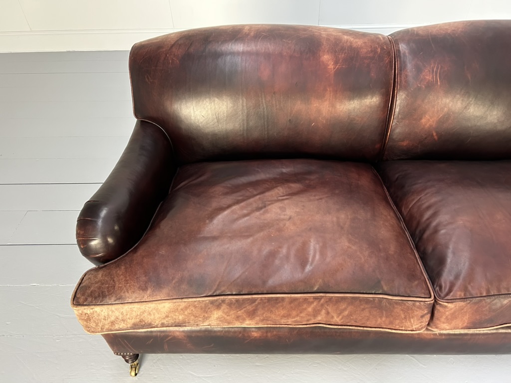 Pair of George Smith "Signature" 2.5-Seat Sofas - In Oxblood Leather - Image 26