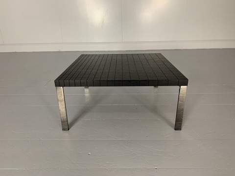 Pair of Poltrona Frau "Geometrie" Coffee Sofa Side Tables - In Wenge - Image 8