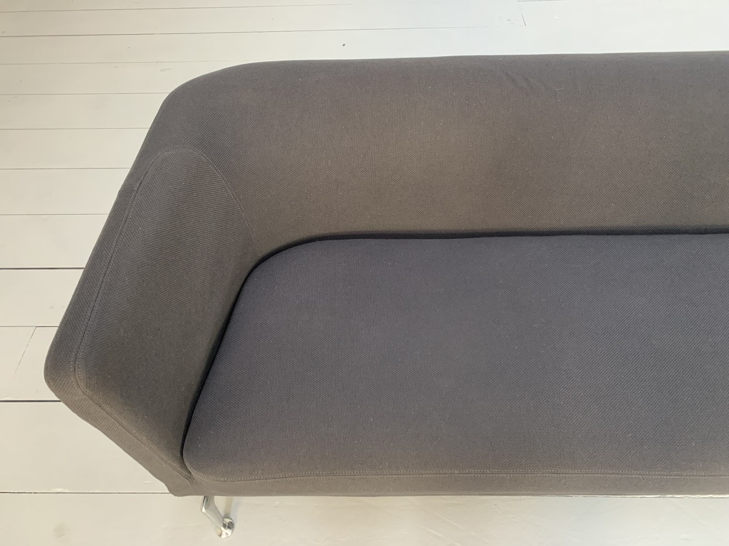 Vitra "Suita" 2-Seat Sofa - In Elephant Grey "Credo" Fabric - Image 11
