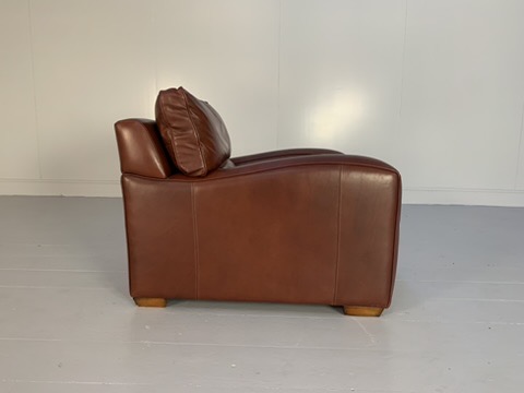 Duresta "Panther" Armchair - In Brown "Mustang" Leather - Image 4