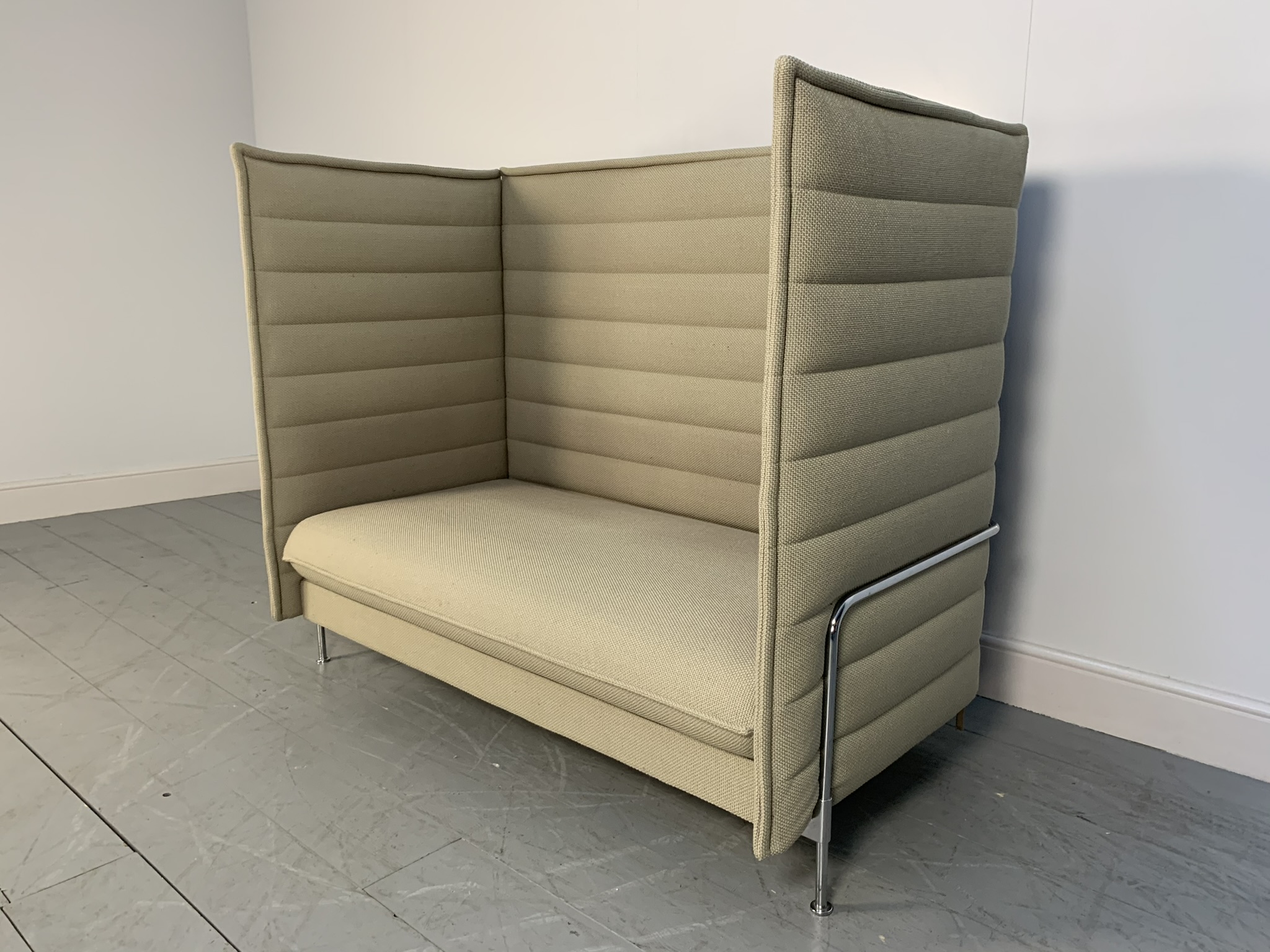 Vitra "Alcove" 2-Seat Highback Sofa - In Rock "Credo" Fabric