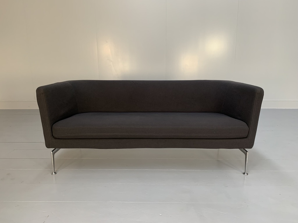Vitra "Suita" 2-Seat Sofa - In Elephant Grey "Credo" Fabric - Image 3