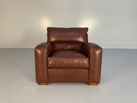 Duresta "Panther" Armchair - In Brown "Mustang" Leather