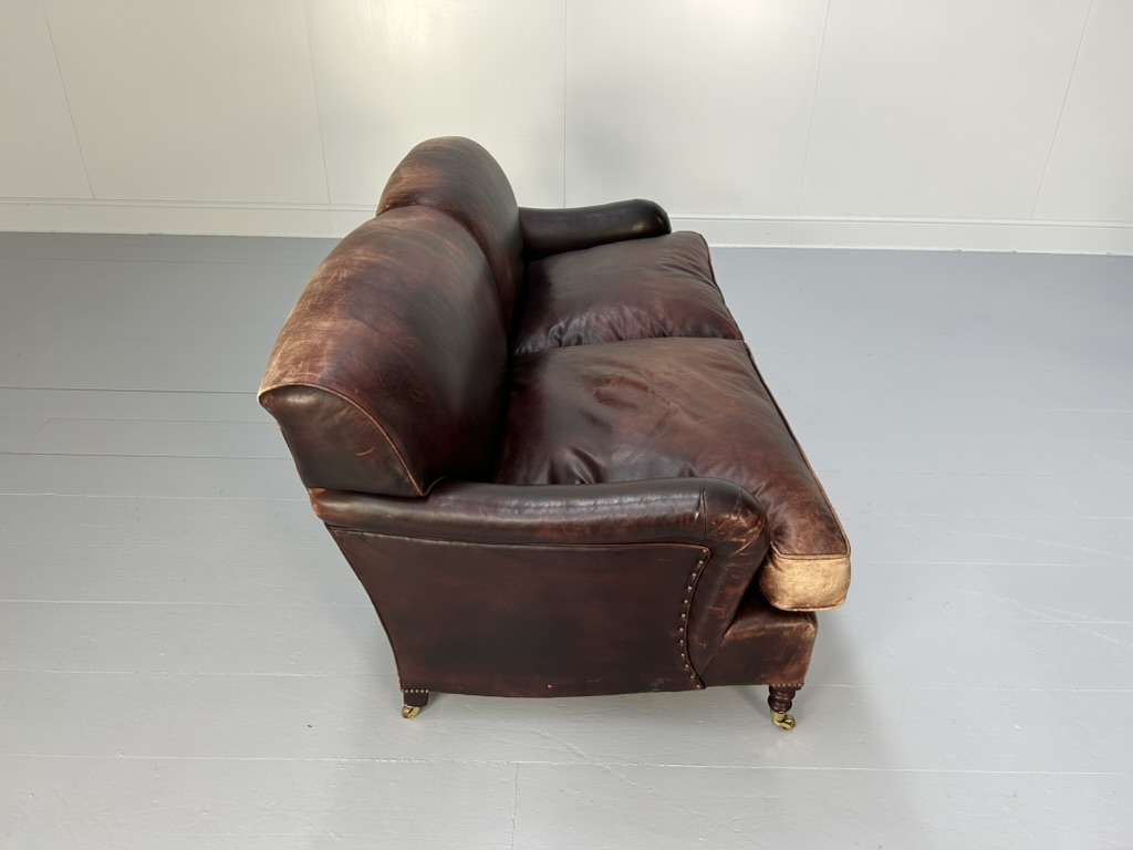 Pair of George Smith "Signature" 2.5-Seat Sofas - In Oxblood Leather - Image 23