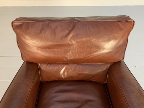 Duresta "Panther" Armchair - In Brown "Mustang" Leather - Image 10
