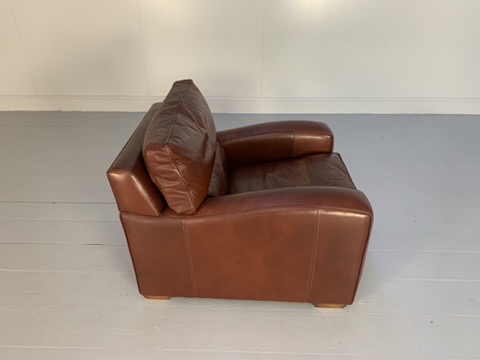 Duresta "Panther" Armchair - In Brown "Mustang" Leather - Image 8