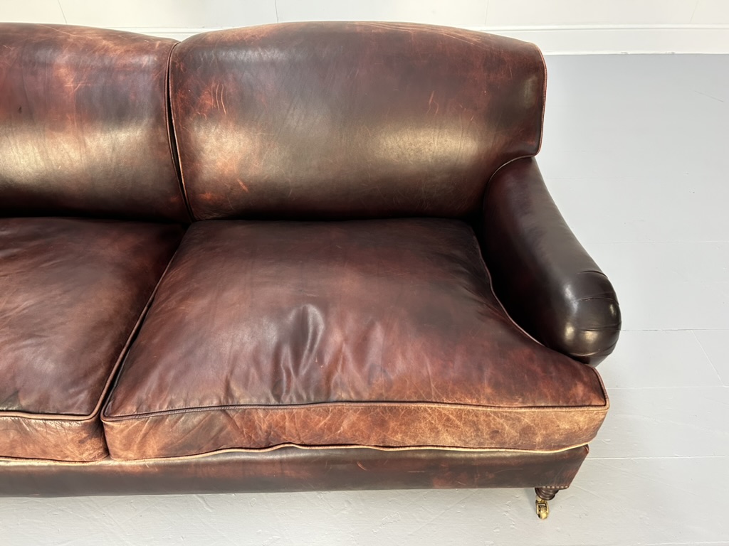Pair of George Smith "Signature" 2.5-Seat Sofas - In Oxblood Leather - Image 27
