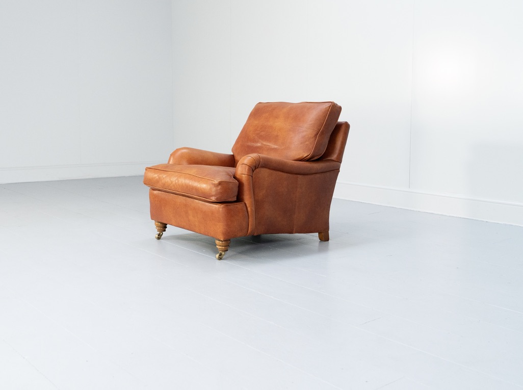 Duresta "Lansdowne" Sofa & 2 Armchair Suite - In Tan Brown "Niven" Leather - RRP £12,000 - Image 10