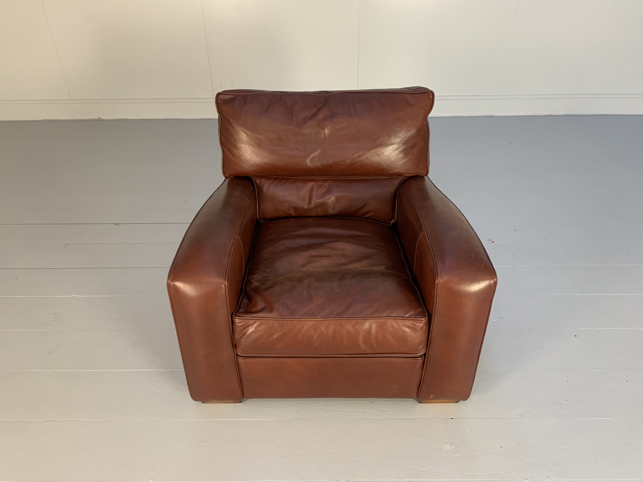 Duresta "Panther" Armchair - In Brown "Mustang" Leather - Image 7