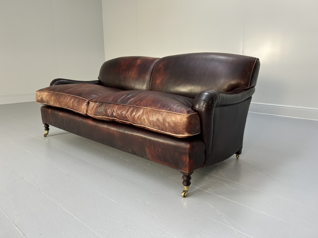 Pair of George Smith "Signature" 2.5-Seat Sofas - In Oxblood Leather - Image 21
