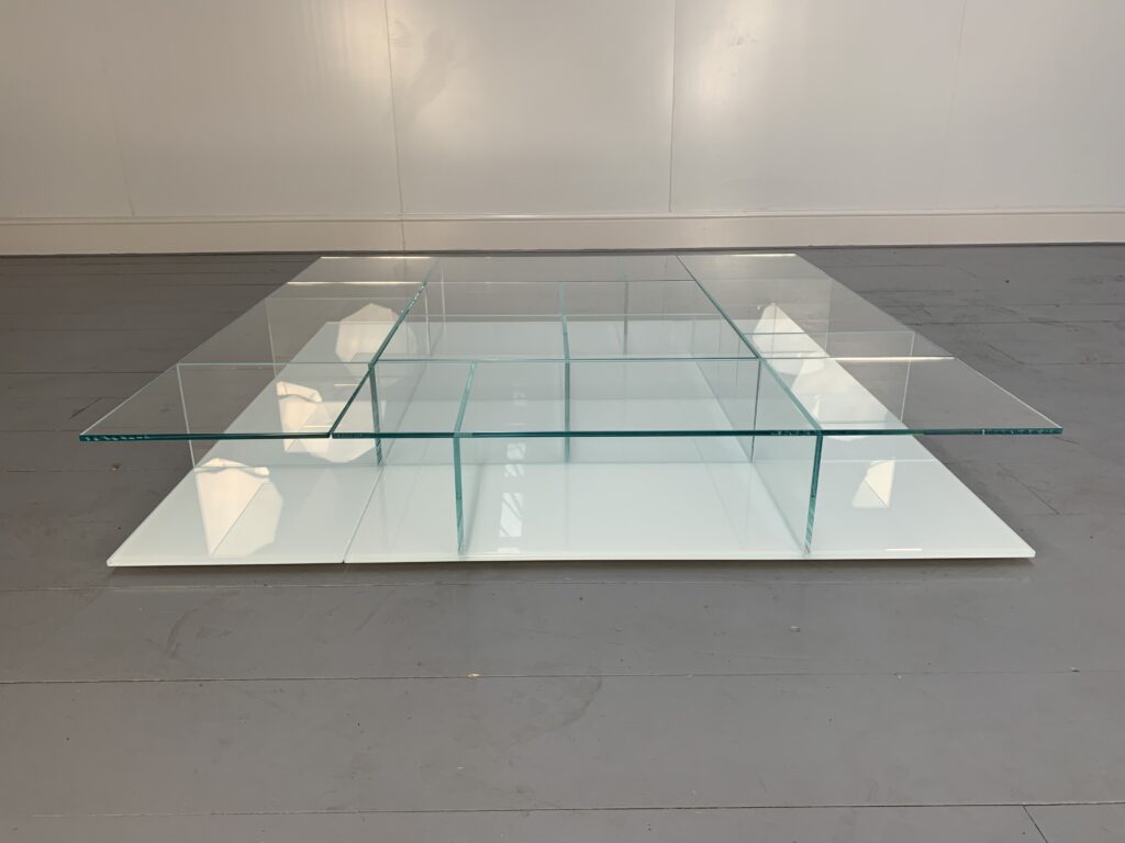 Cassina "269 Mex" Low Coffee Table - In Glass