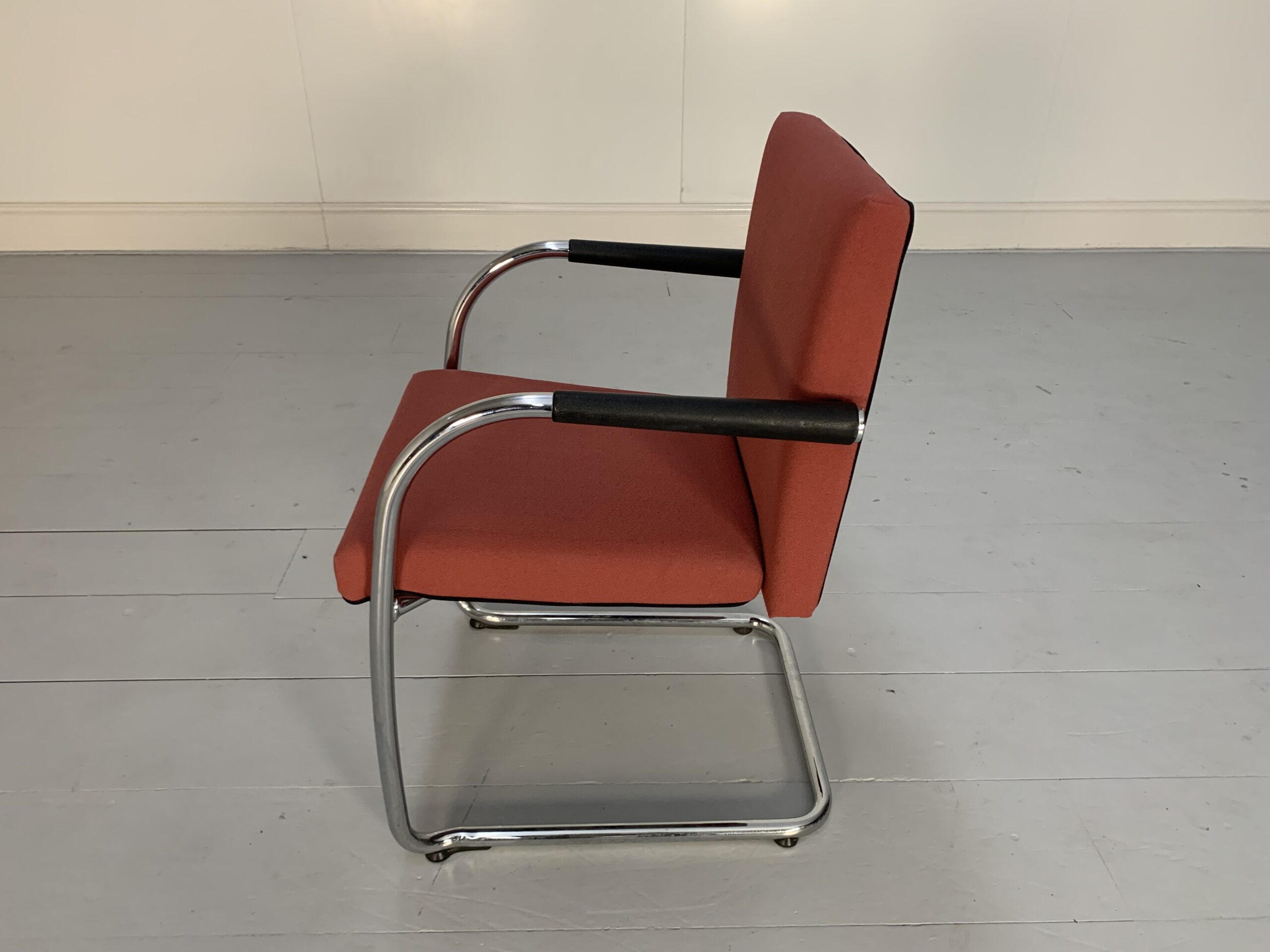 10 Vitra "Visasoft" Dining / Meeting Chairs - In Dark Red Fabric - Image 10