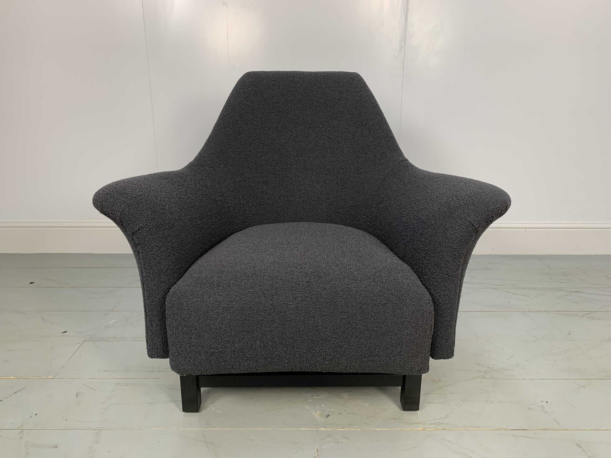 George Smith "Justice" Armchair by Tom Dixon - In Grey Boucle Wool