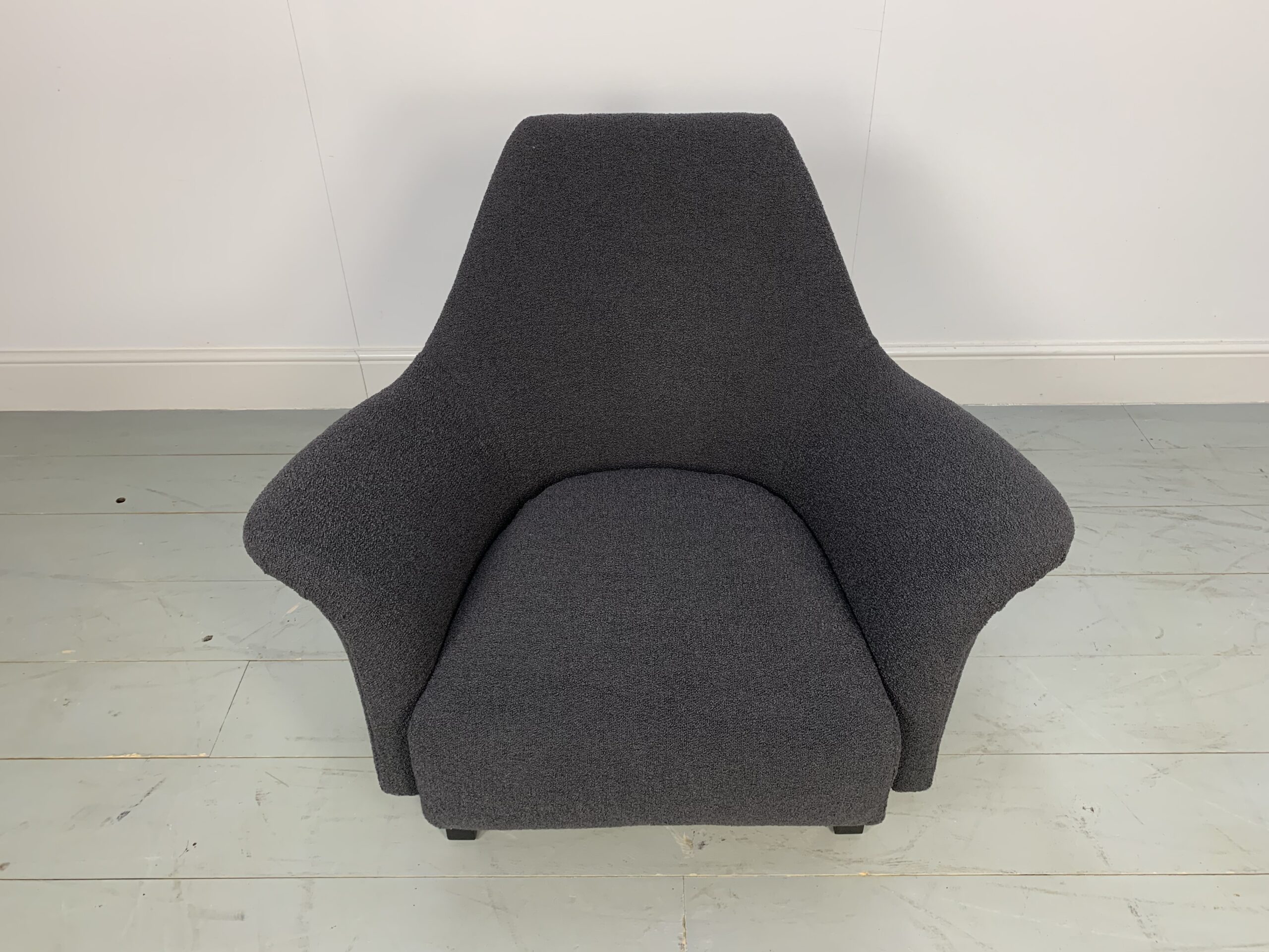 George Smith "Justice" Armchair by Tom Dixon - In Grey Boucle Wool - Image 7