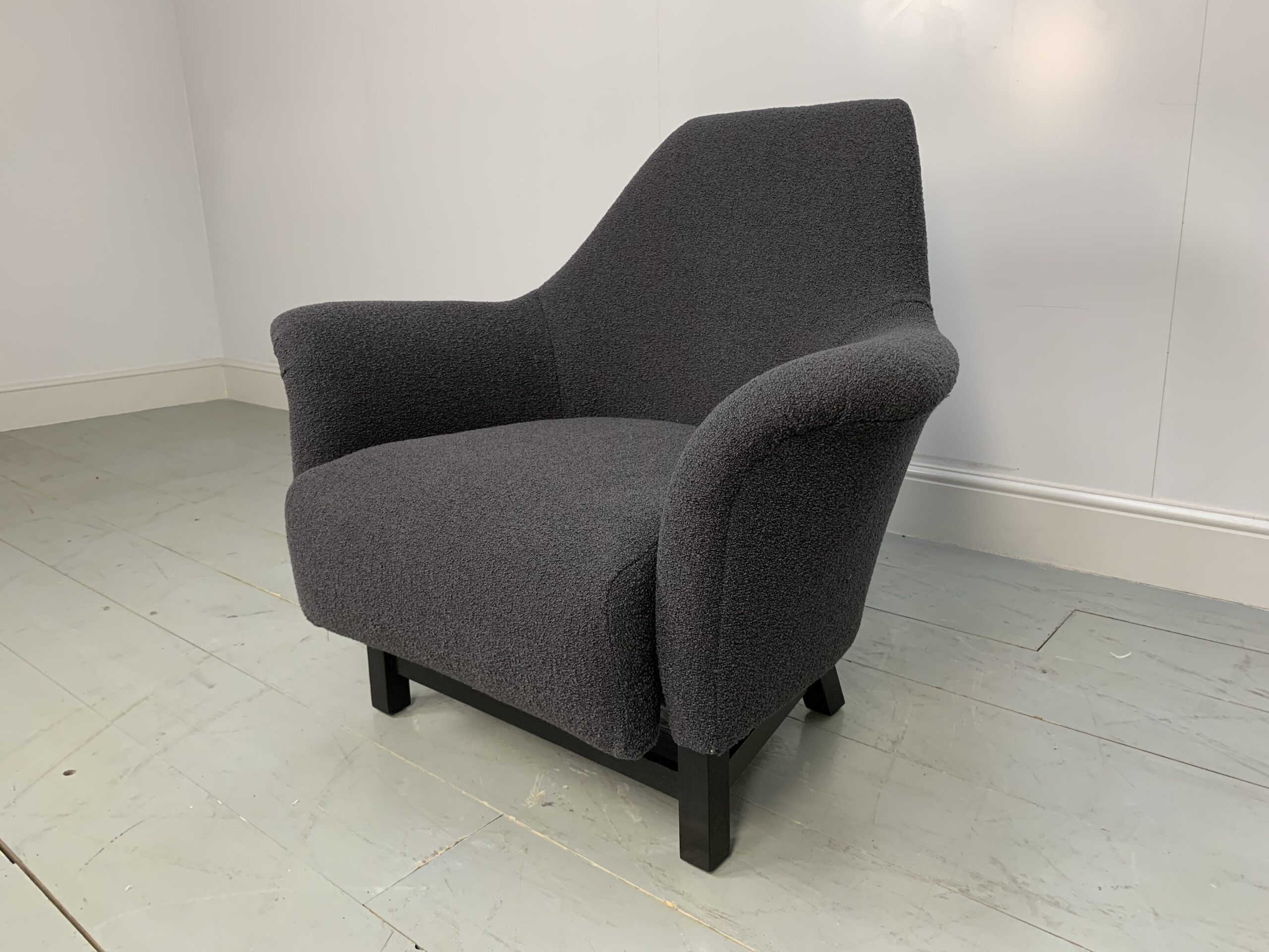 George Smith "Justice" Armchair by Tom Dixon - In Grey Boucle Wool - Image 6
