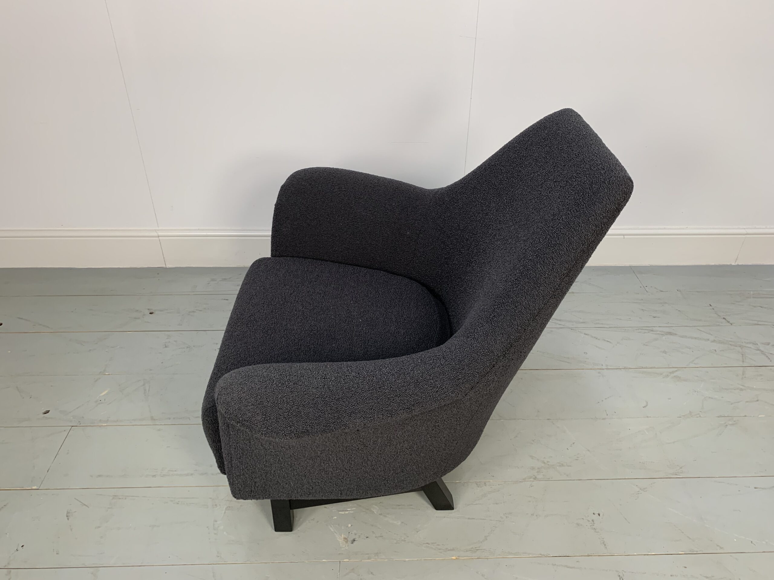 George Smith "Justice" Armchair by Tom Dixon - In Grey Boucle Wool - Image 9