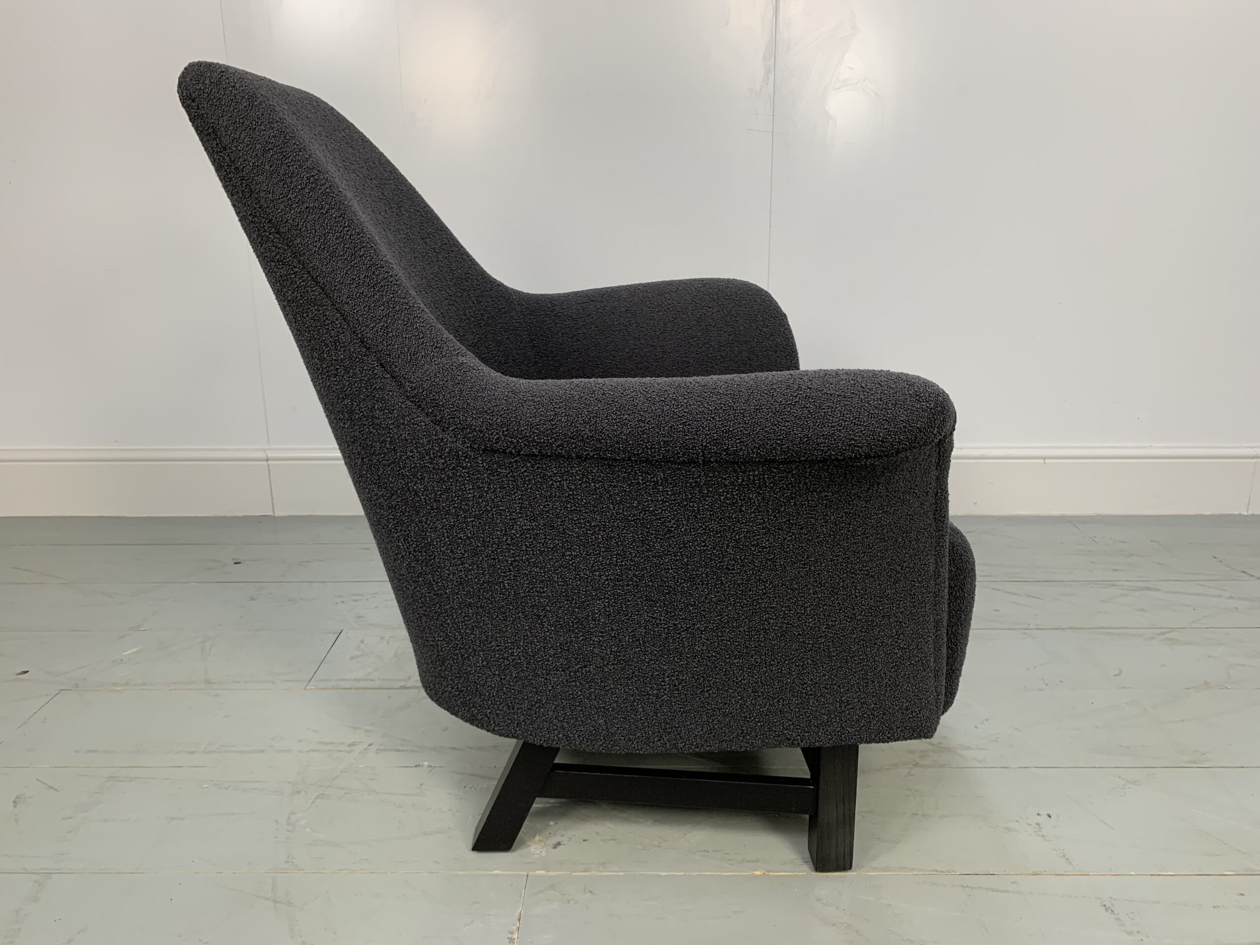 George Smith "Justice" Armchair by Tom Dixon - In Grey Boucle Wool - Image 4