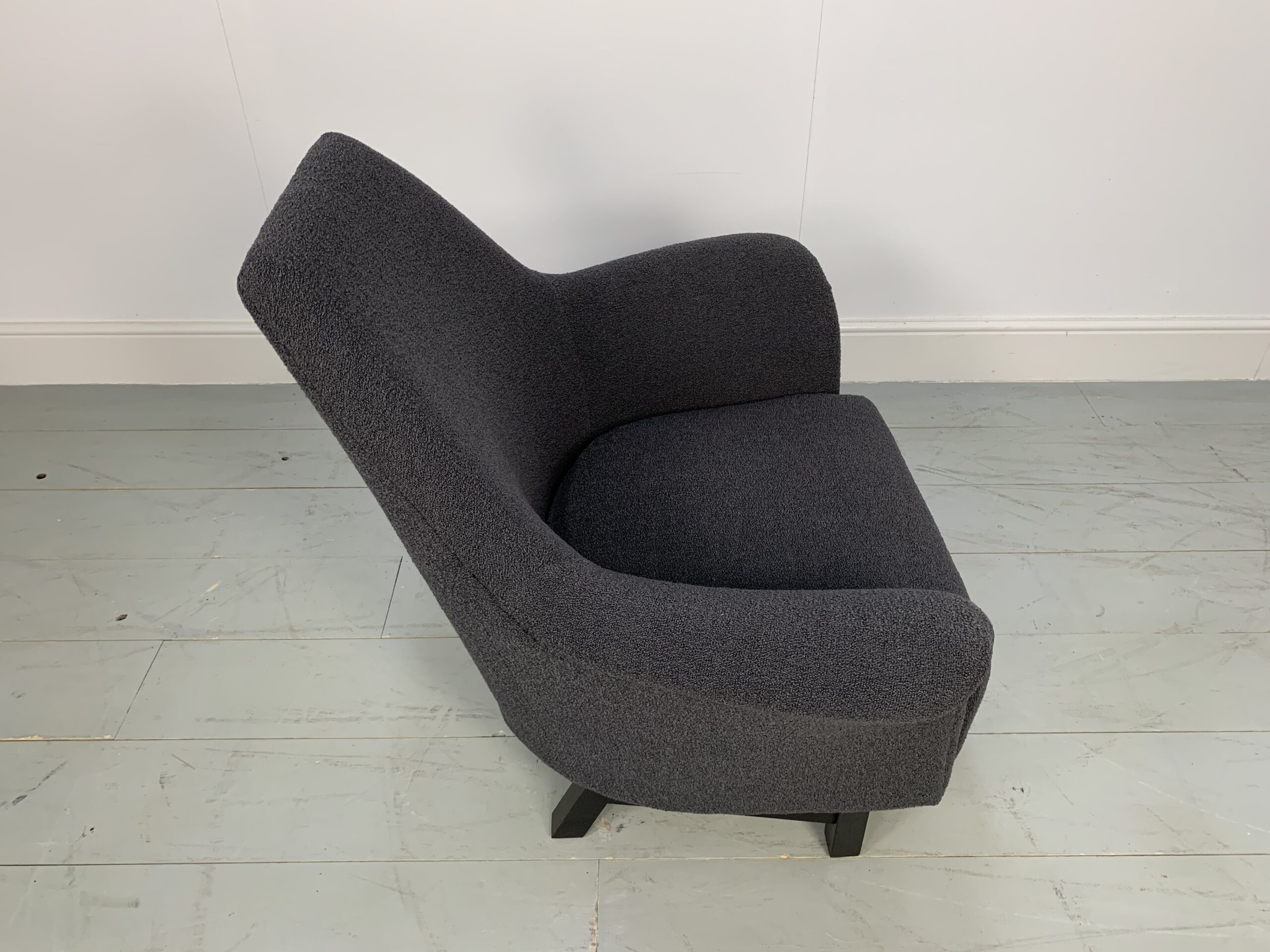 George Smith "Justice" Armchair by Tom Dixon - In Grey Boucle Wool - Image 8