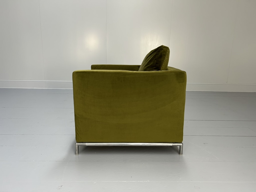 B&B Italia "George" Armchair - In Green Velvet - RRP £3000 - Image 6
