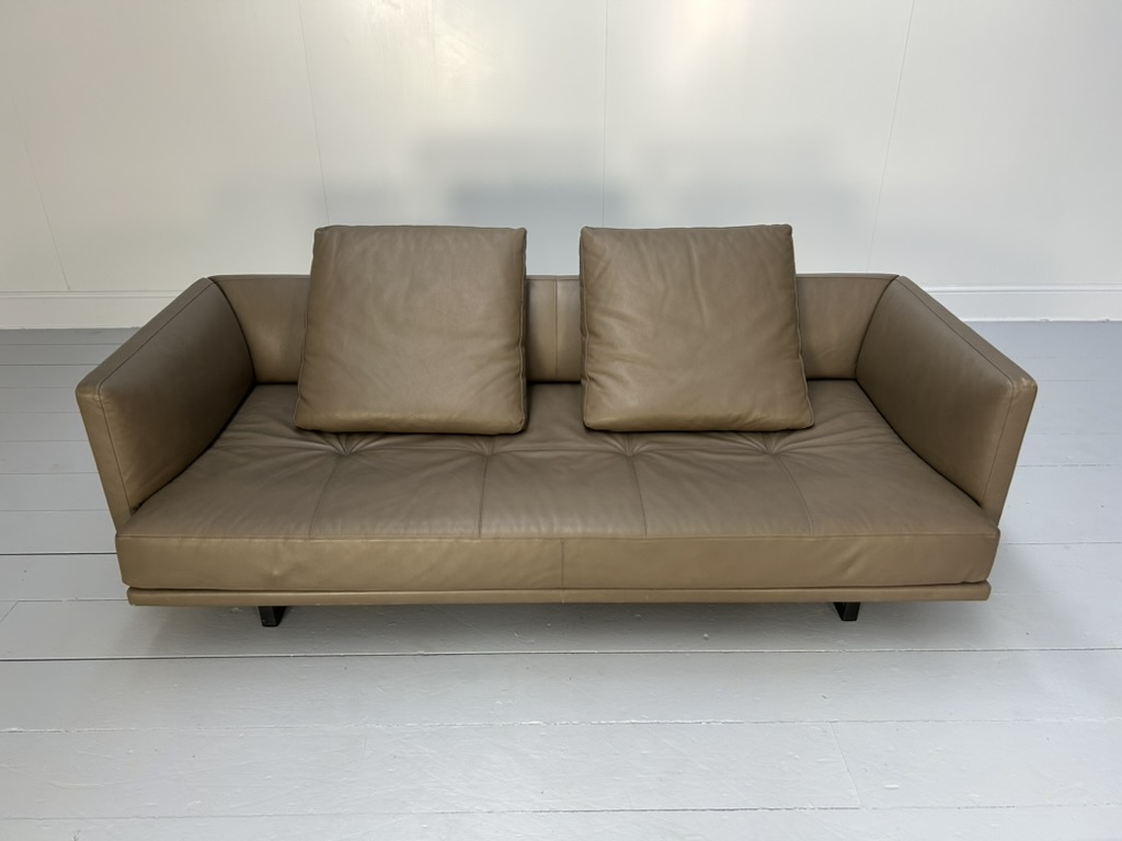 Walter Knoll "Prime Time 490" Sofa & "Ameo" Table - In Clay "Safari" Leather - Image 8