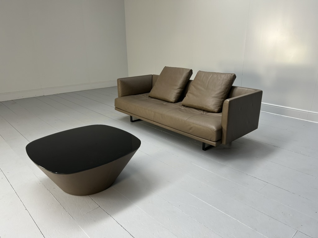 Walter Knoll "Prime Time 490" Sofa & "Ameo" Table - In Clay "Safari" Leather - Image 2