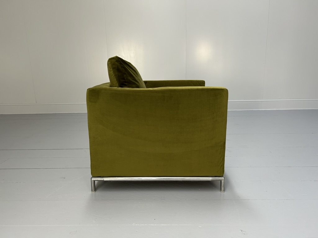 B&B Italia "George" Armchair - In Green Velvet - RRP £3000 - Image 5