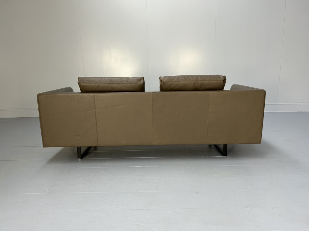 Walter Knoll "Prime Time 490" Sofa & "Ameo" Table - In Clay "Safari" Leather - Image 6