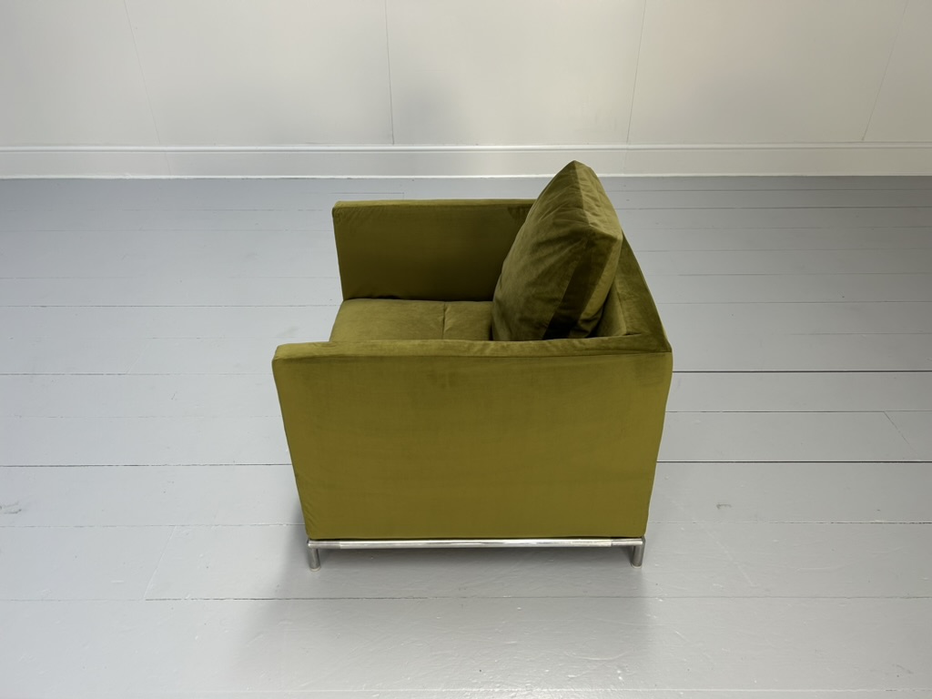 B&B Italia "George" Armchair - In Green Velvet - RRP £3000 - Image 9