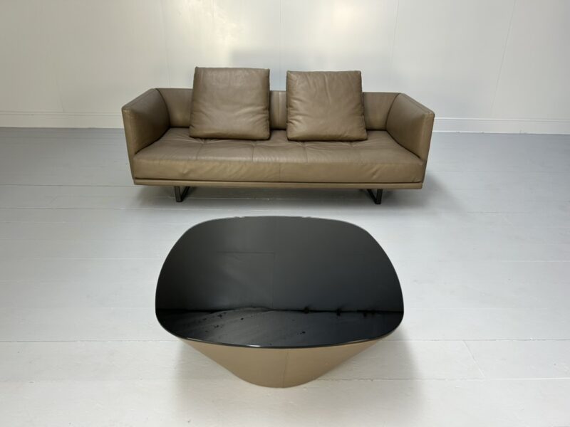 Walter Knoll "Prime Time 490" Sofa & "Ameo" Table - In Clay "Safari" Leather