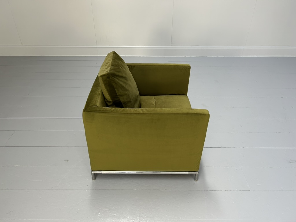 B&B Italia "George" Armchair - In Green Velvet - RRP £3000 - Image 8