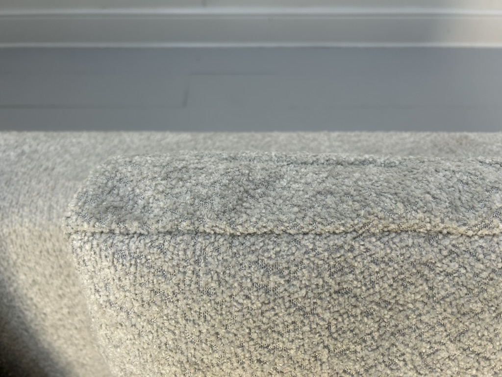 B&B Italia "Charles" L-Shape Sofa - In Pale Grey Boucle - Image 9