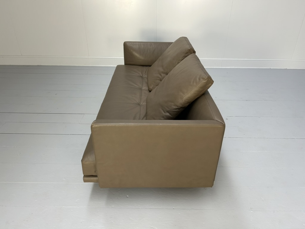 Walter Knoll "Prime Time 490" Sofa & "Ameo" Table - In Clay "Safari" Leather - Image 9