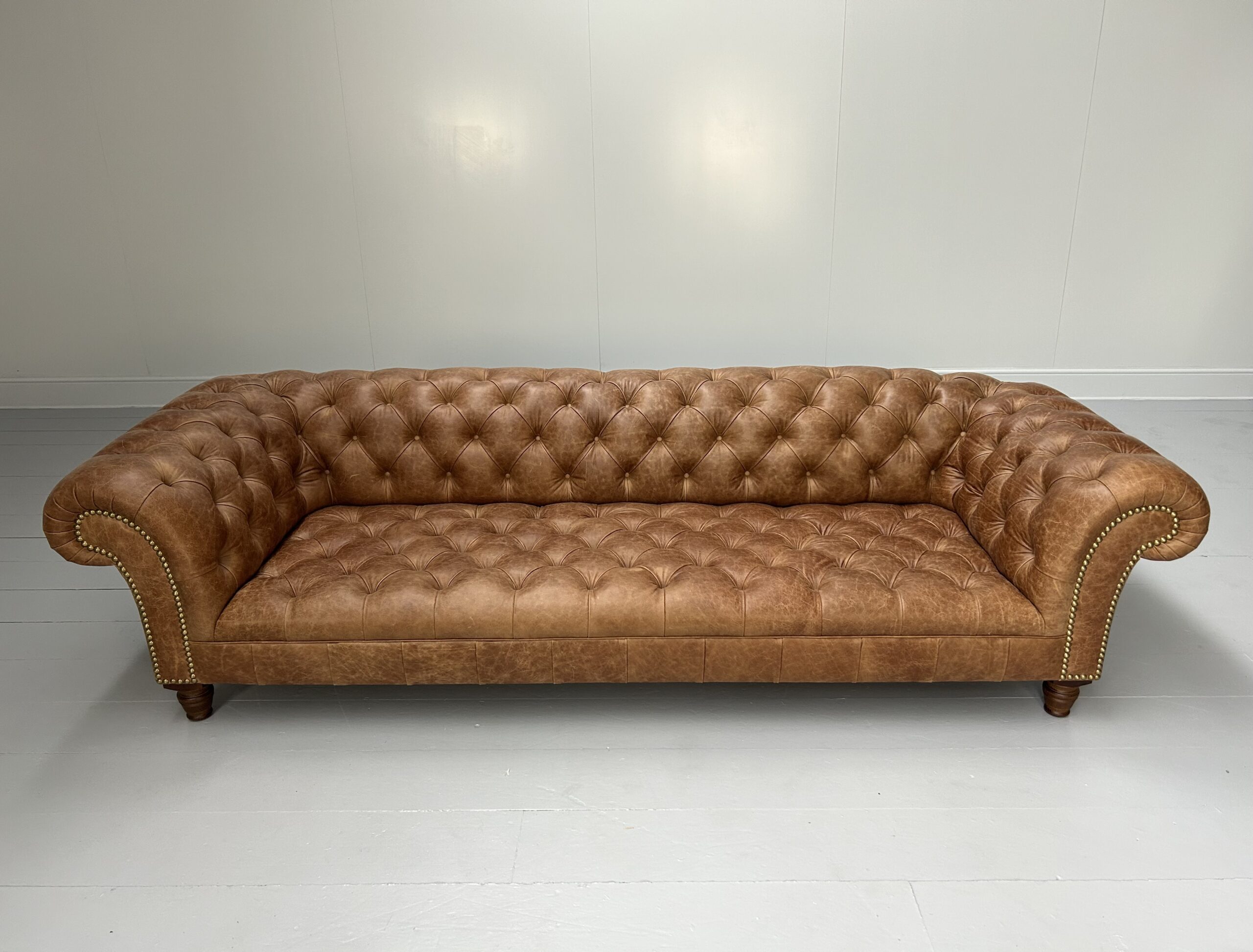 George Smith "Early Victorian Chesterfield " Sofa - In Brown Leather - RRP £17,000 - Image 7