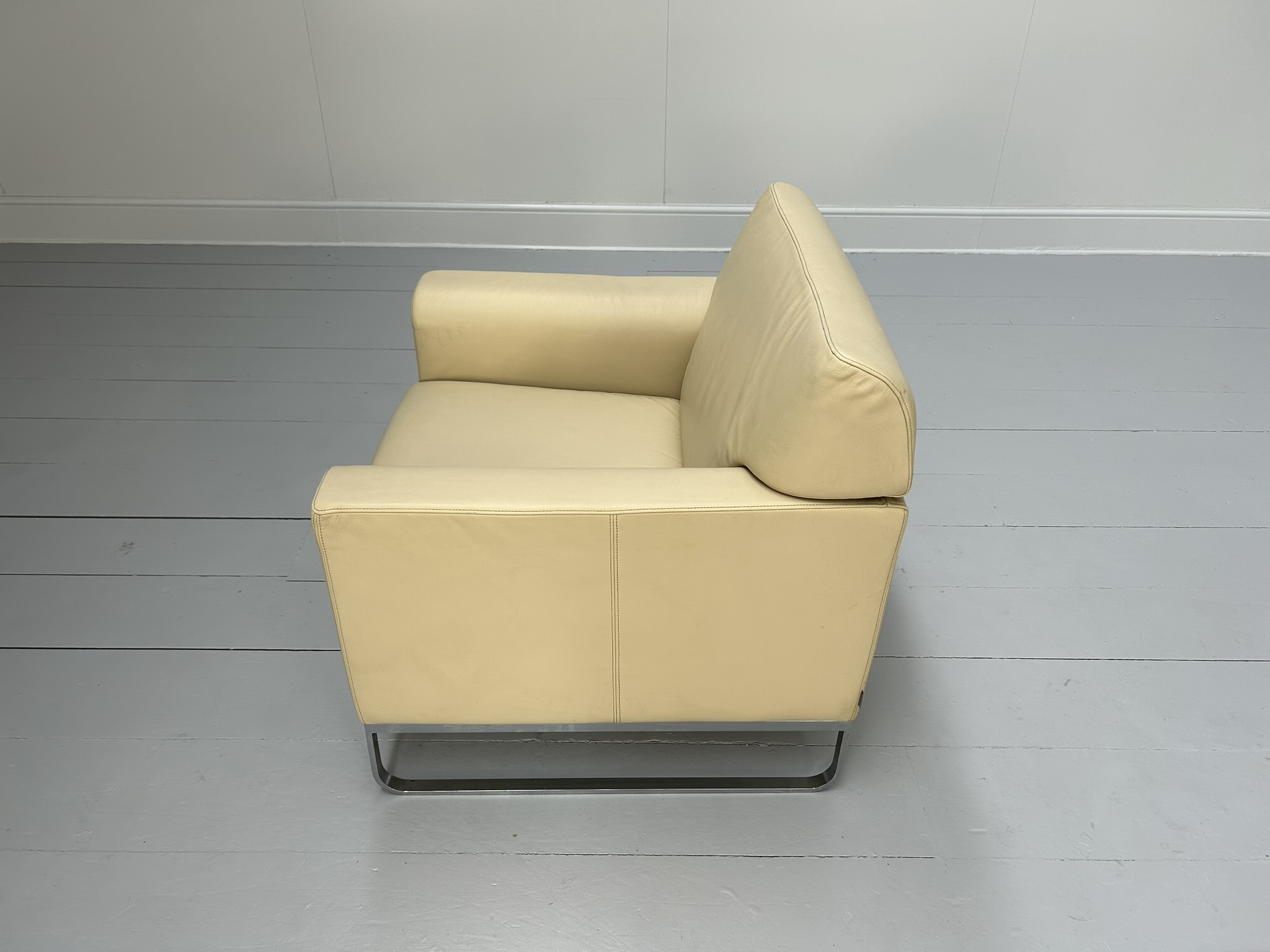 Walter Knoll "Morgan 465" Armchair - In Cream Leather - RRP £3200 - Image 9