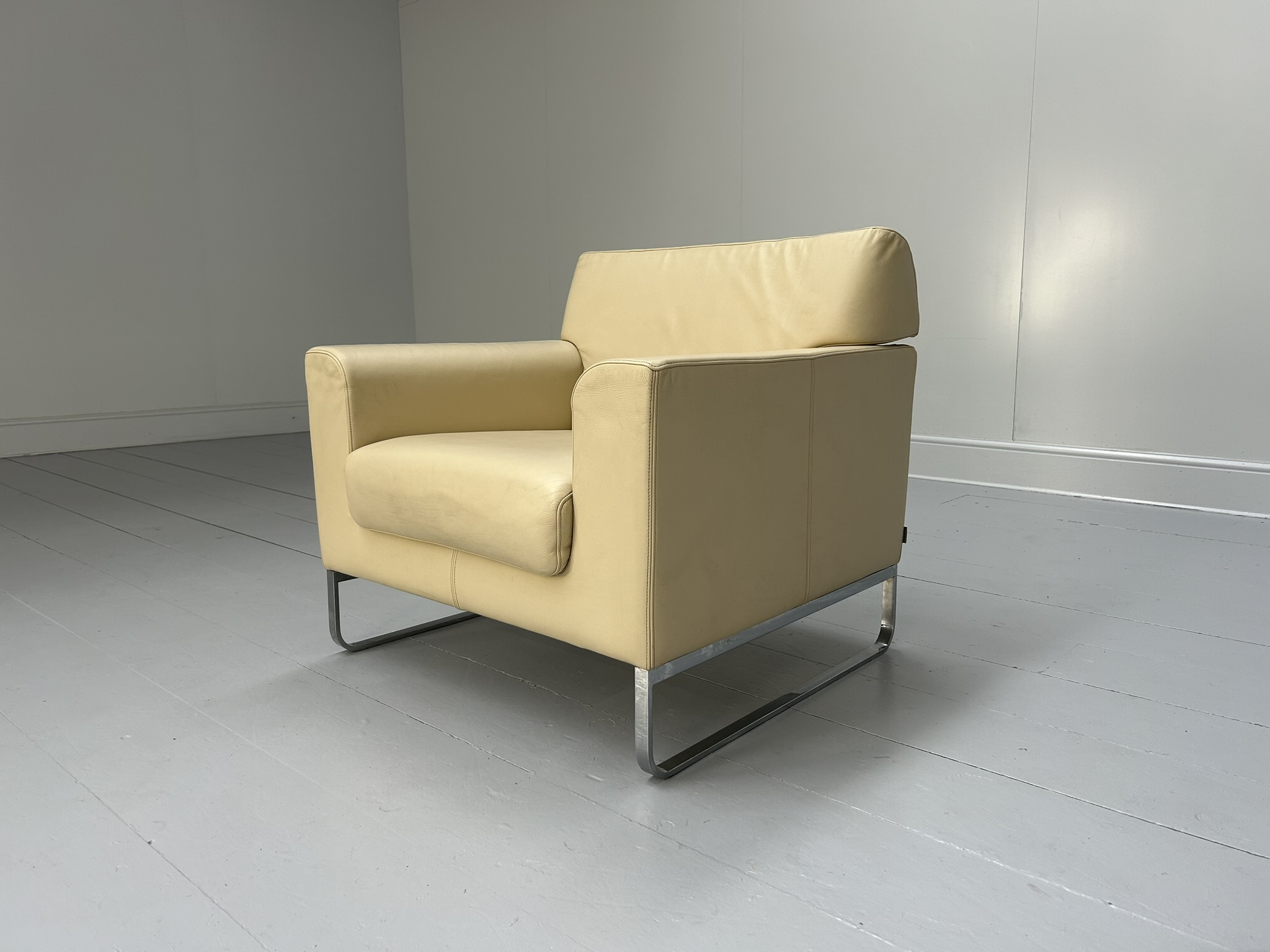 Walter Knoll "Morgan 465" Armchair - In Cream Leather - RRP £3200 - Image 6